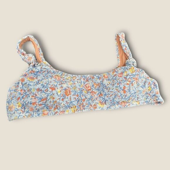 Blue floral Bikini Top size 3X NWT - Picture 2 of 6